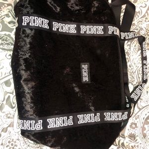 black Victoria secret duffle bag